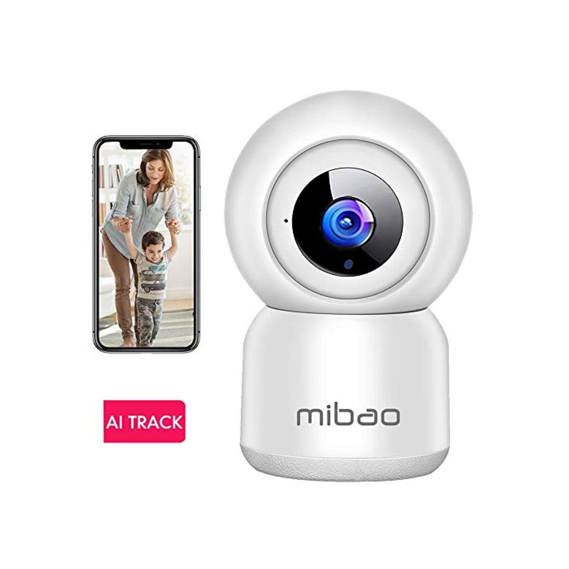 Product Cámara de Vigilancia WiFi, Mibao 1080P Cámara IP Inalámbrica, HD Visión Nocturna,