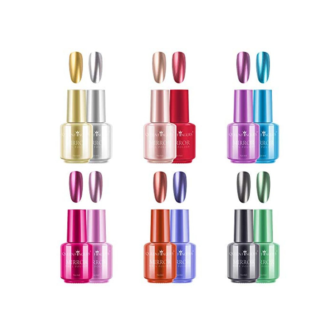 Producto Ownest - Esmalte de uñas metálico de 12 colores