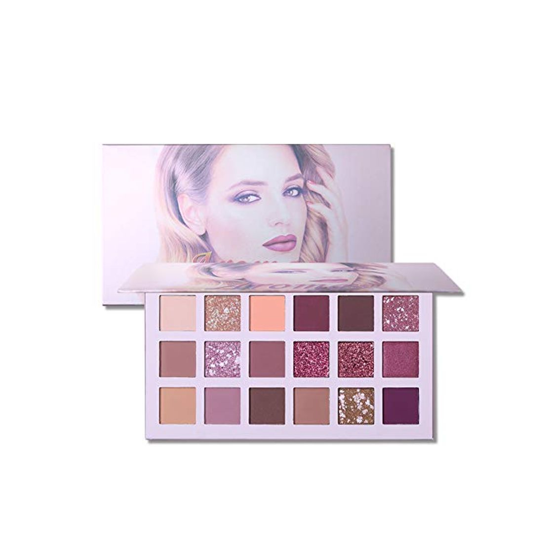 Beauty 1Pack 18 colores paleta de sombra de ojos de alta pigmentado de