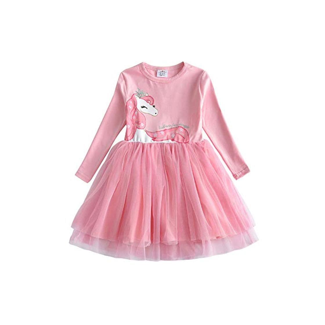 Product VIKITA Vestido Bordado Mariposa Algodón Tulle Tutu Sin Mangas Verano Niñas 2