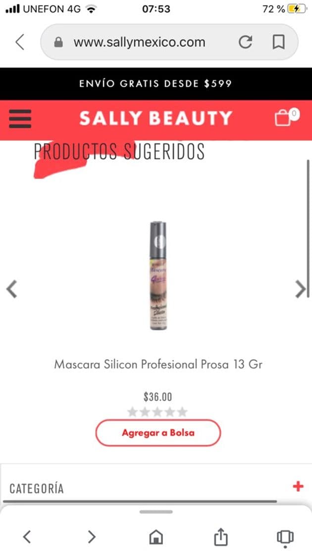 Fashion Mascara Silicon Profesional Prosa 13 gr