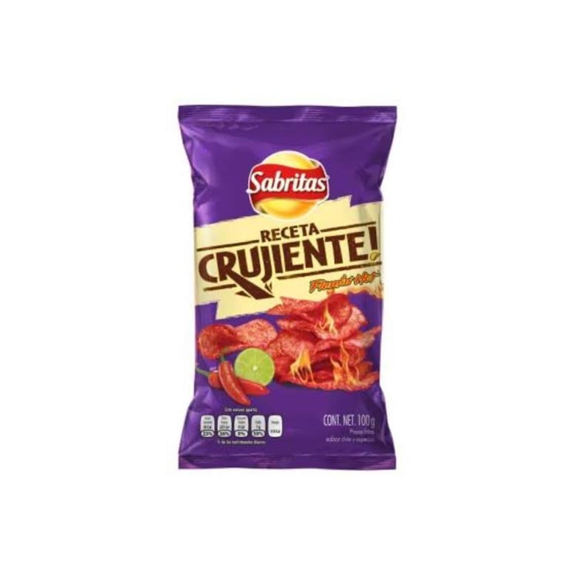 Product Sabritas receta crujiente flamin hot chile y limón