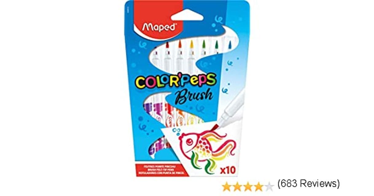 Fashion Maped Color' Peps Brush x10