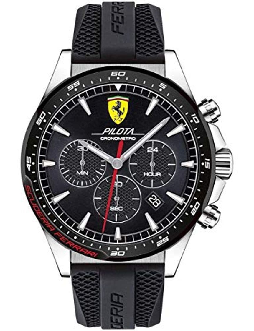 Product Scuderia Ferrari Reloj Cronógrafo para Hombre de Cuarzo con Correa en Silicona