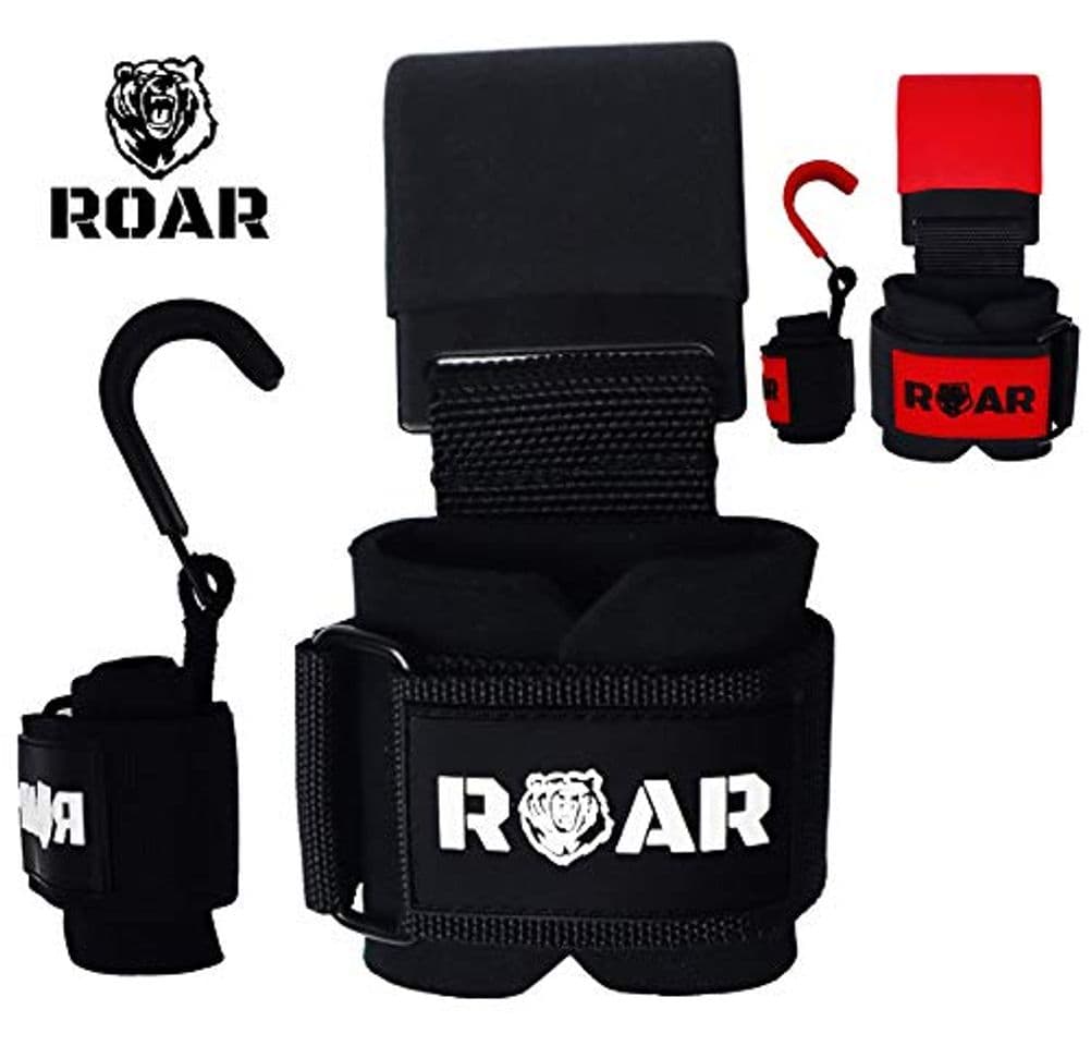 Producto Roar® Ganchos de Metal para Levantamiento de Peso con Parra, Agarres para