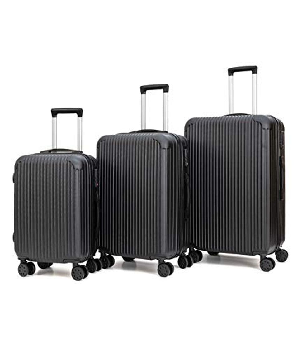 Producto T-Lovendo LS248 Juego De 3 Maletas De Viaje Set Trolley Abs Semirigidas