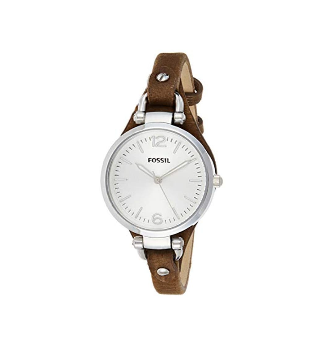 Moda Fossil Reloj Analógico para Mujer de Cuarzo con Correa en Cuero ES3060