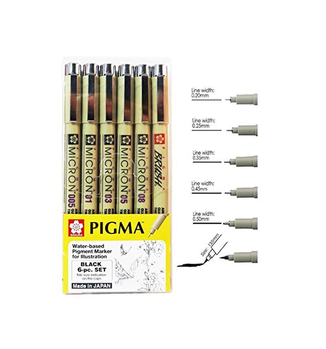 Product Sakura Pigma Micron Pen, dibujo artista bolígrafos, puntas, varios tamaños