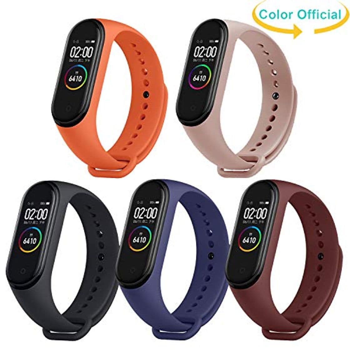 Producto Monuary 5 Piezas Correas Compatible con Xiaomi Mi Band 4