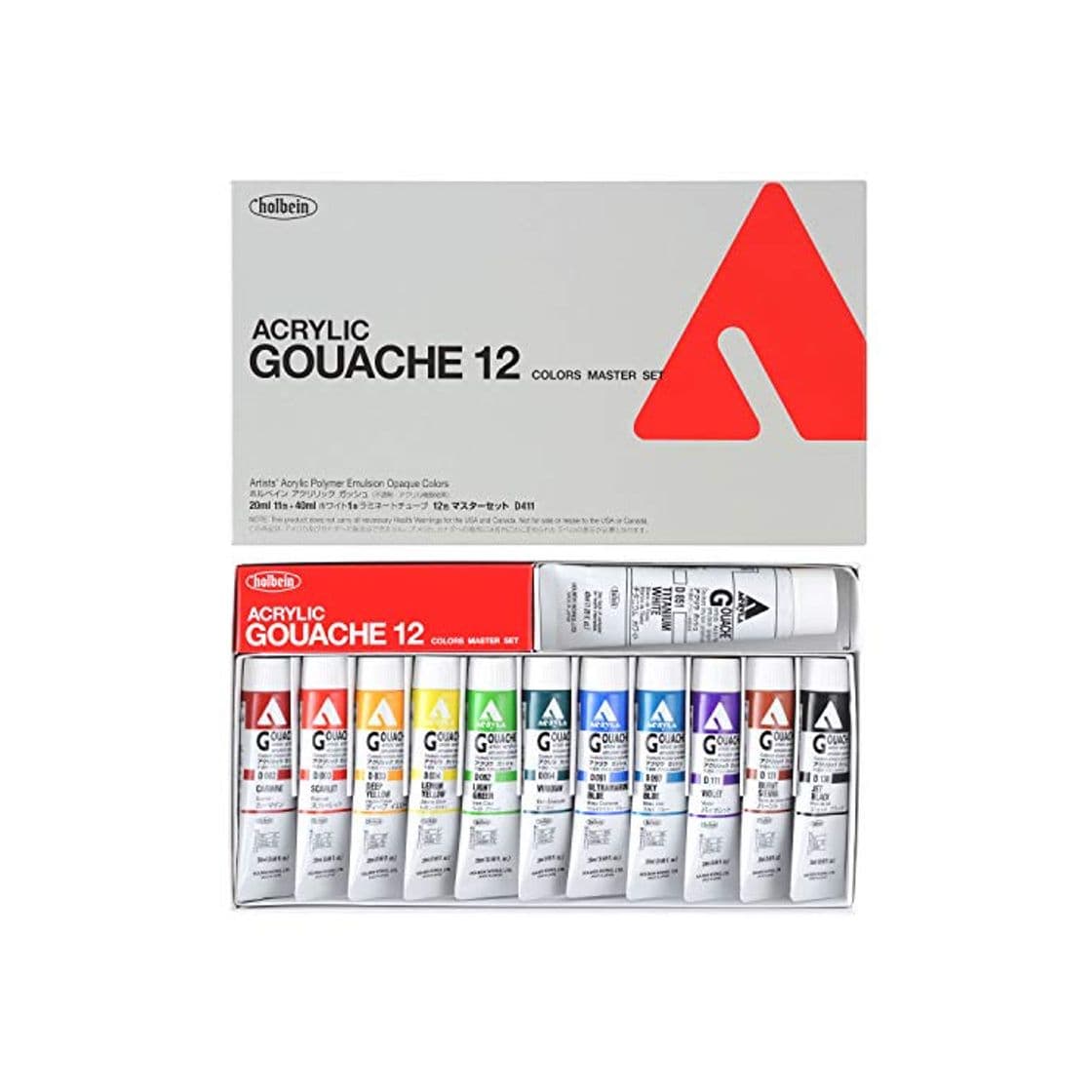 Product 12 Colors Holbein acrylic la gouache set master set