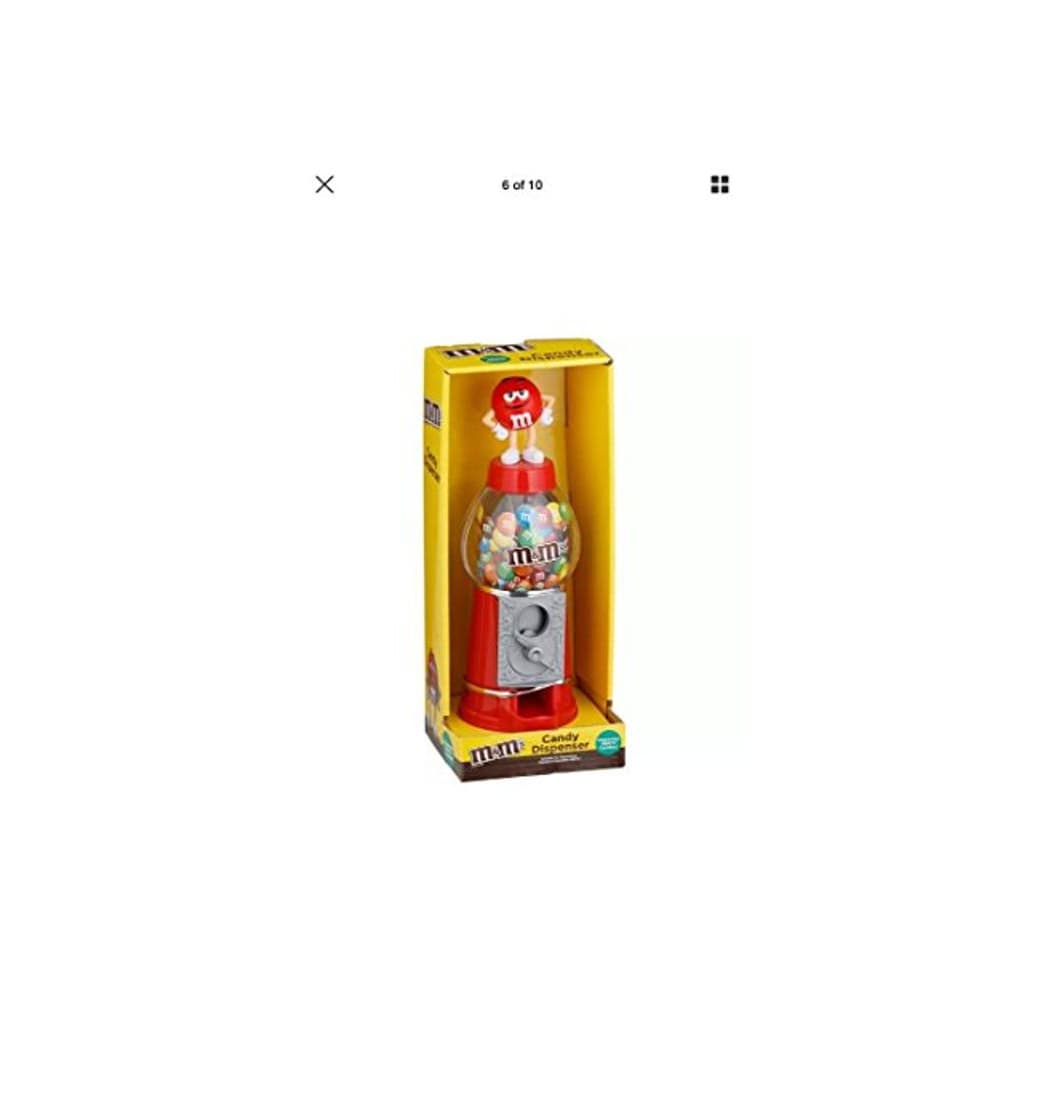 Product M&M Chocolate Candy Dispensador de máquina y dinero banco 9" – rojo