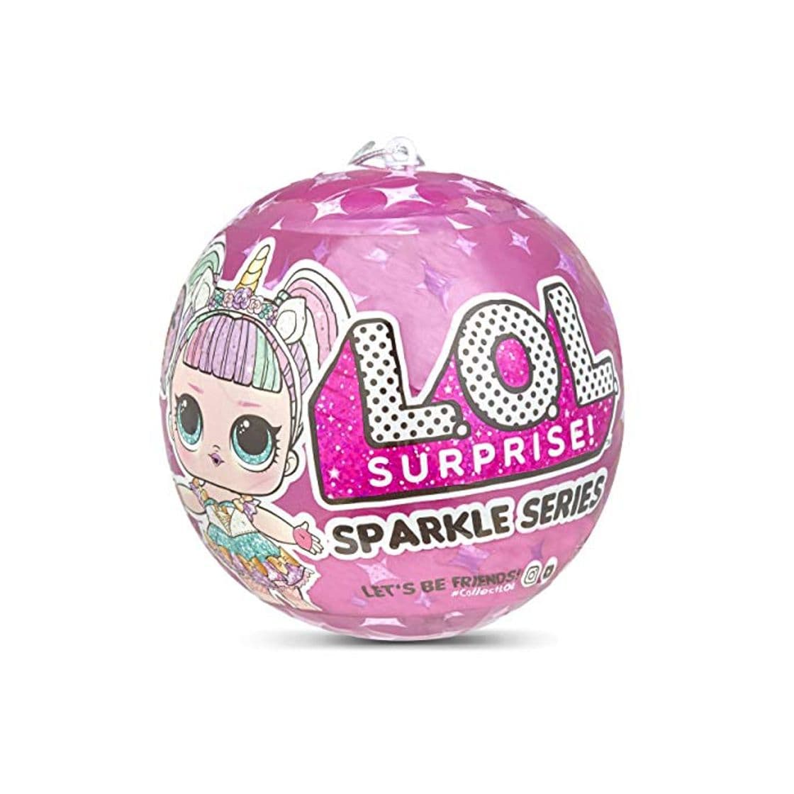 Producto L.O.L. Surprise!- Sparkle Series con Acabado de Purpurina Y 7 Sorpresas, Multicolor,