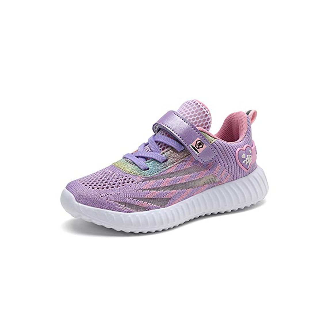 Product Zapatillas Deportivas Unisex para Niños Zapatillas de Tenis Correr Transpirables para Niñas Zapatillas Ligeras Gimnasio Running Caminando Trotar Morado Talla 35 EU