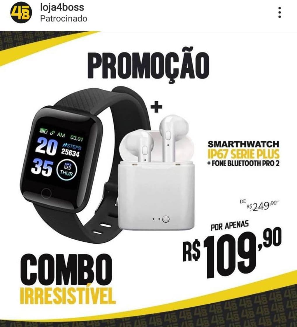 Moda Combo - Smartwatch + fone bluetooth pro 2