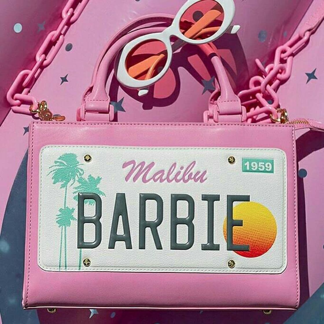 Fashion Stitch Shoppe X Barbie™ License Plate Crossbody Bag 