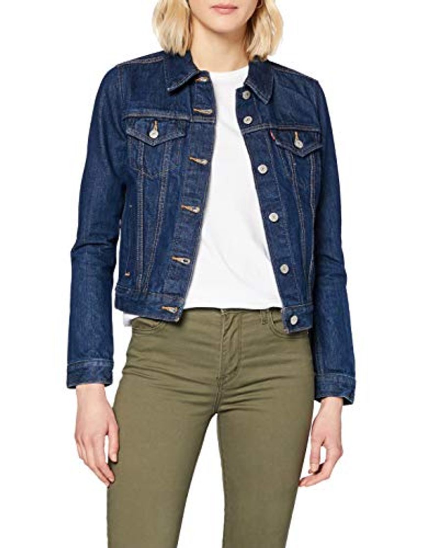 Fashion Levi's LS Original Trucker, Chaqueta para Mujer, Azul