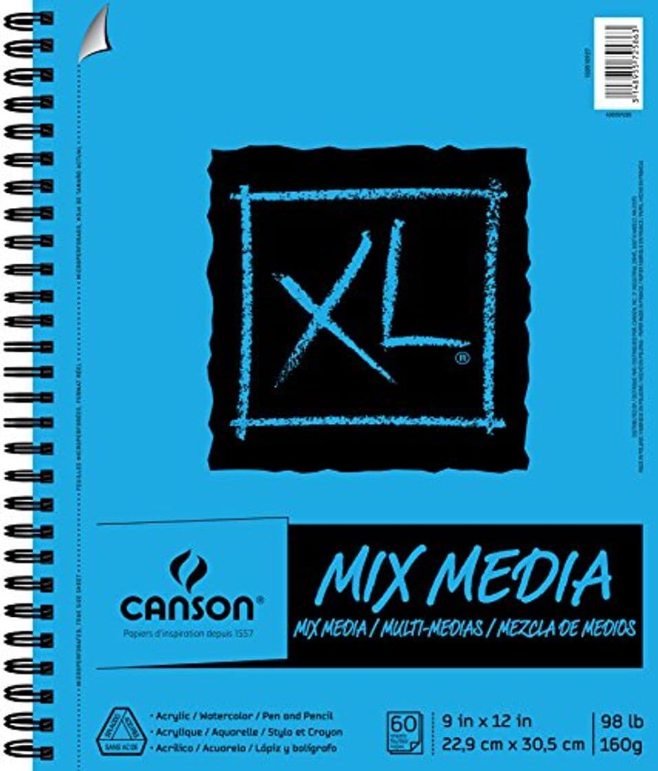 Producto Pro-Art 457489 Canson XL Multi-Media Paper Pad 9 pulgadas x 12 pulgadas