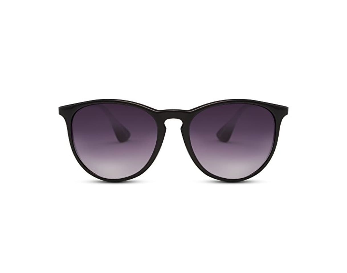 Producto Cheapass Gafas de Sol Negro Lentes Redondos Vintage Mujer Hombre