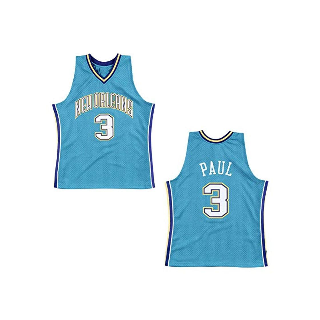 Fashion 3# Paul Hornets Retro Basketball Set Jersey Shorts para Hombres, Fans Edition