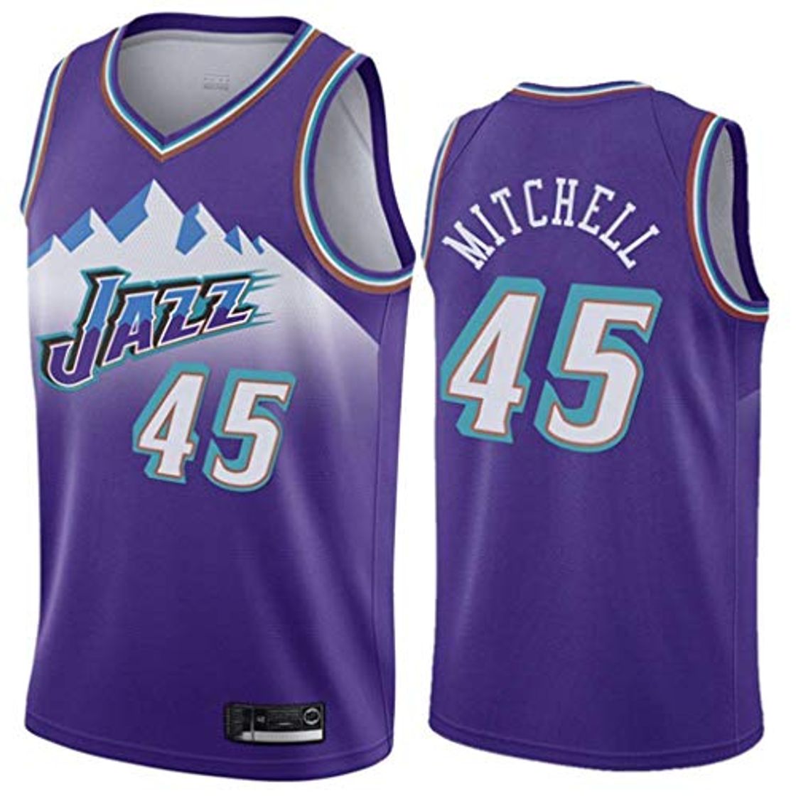 Producto NBA Utah Jazz 45# Donovan Mitchell Camiseta de Jugador de Baloncesto para