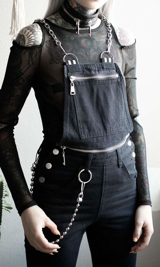 Fashion Disconnect Dungarees | Disturbia clothing