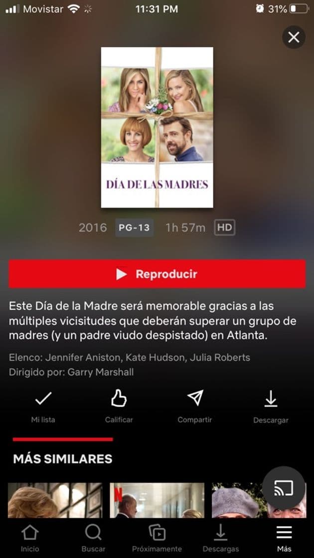 Película Día de las madres