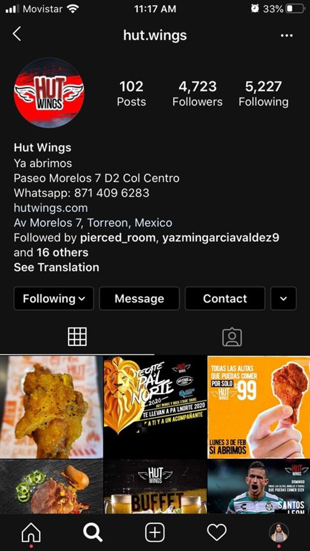 Moda Hut wings 