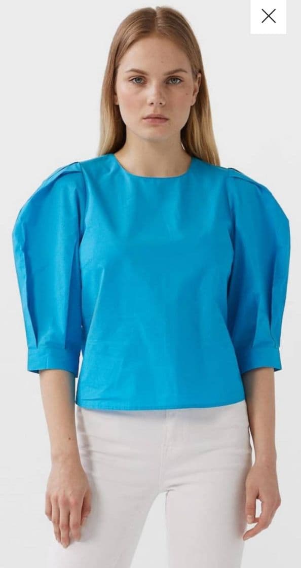 Moda Blusa azul Stradivarius