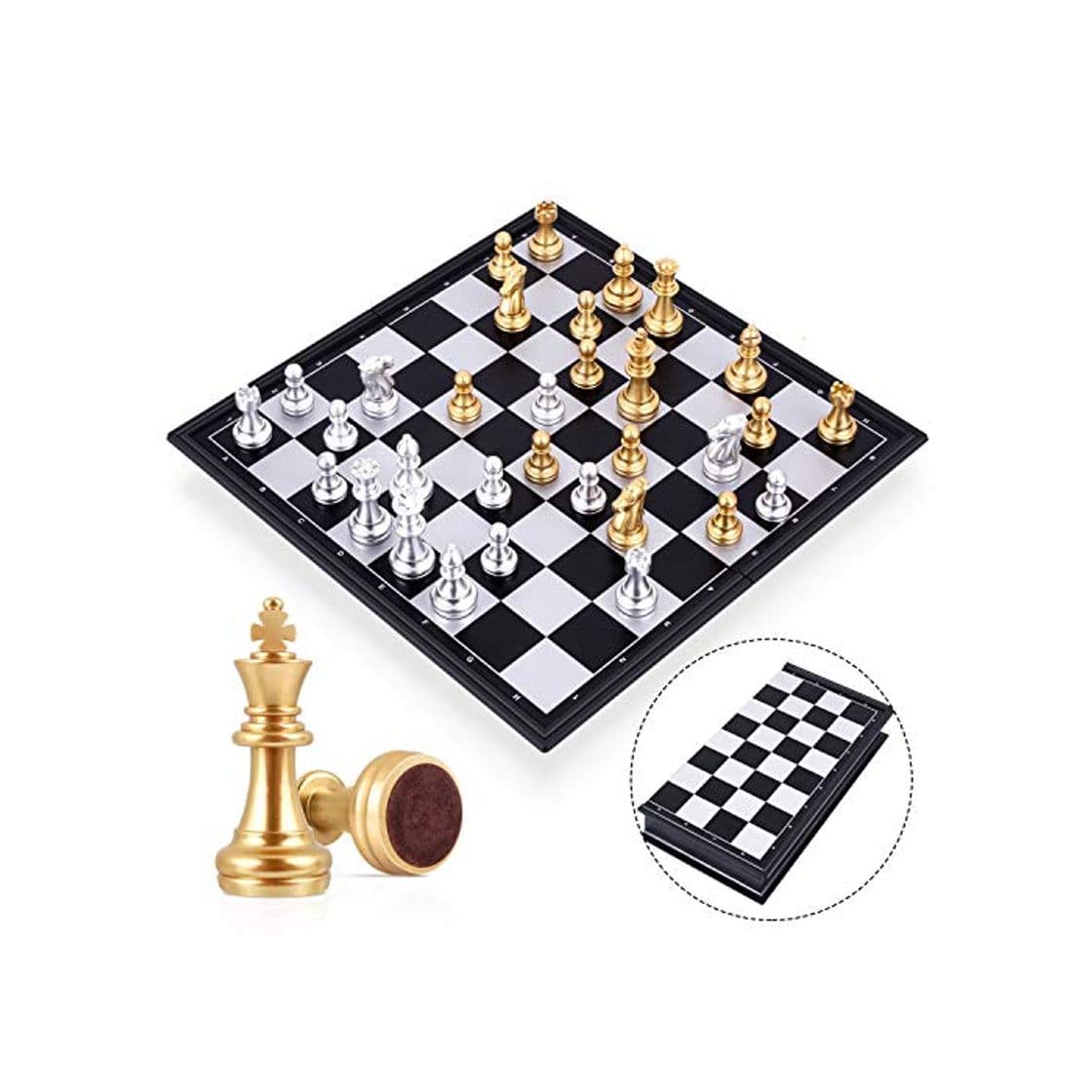 Product Peradix ajedrez magnetico Plegable,Juegos de Mesa Tablero de Ajedrez con Caja Set