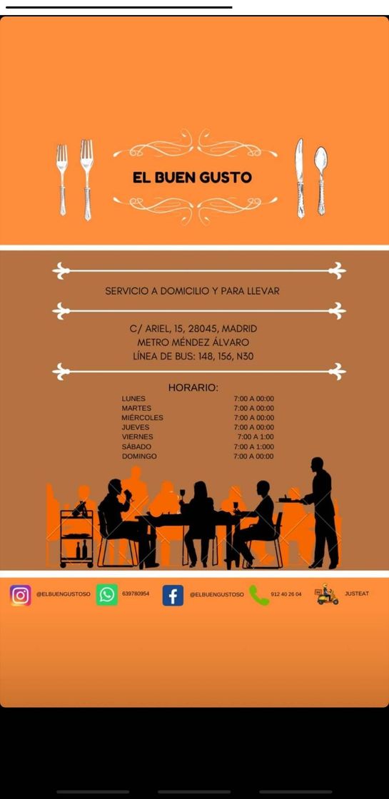 Restaurantes Comida española para el local y con reparto a domicilio 