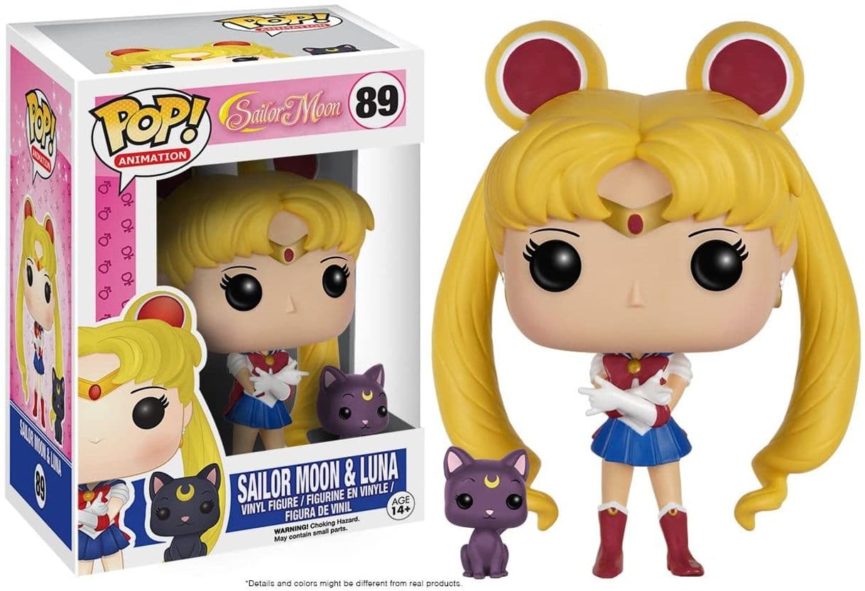 Game Funko- Moon & Luna Figura de Vinilo, colección de Pop, seria Sailor