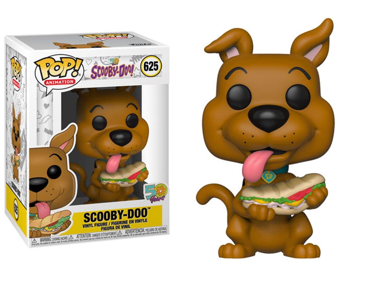 Game Funko- Pop Figura de Vinilo: Animación Scooby Doo w/Sandwich Coleccionable, Multicolor