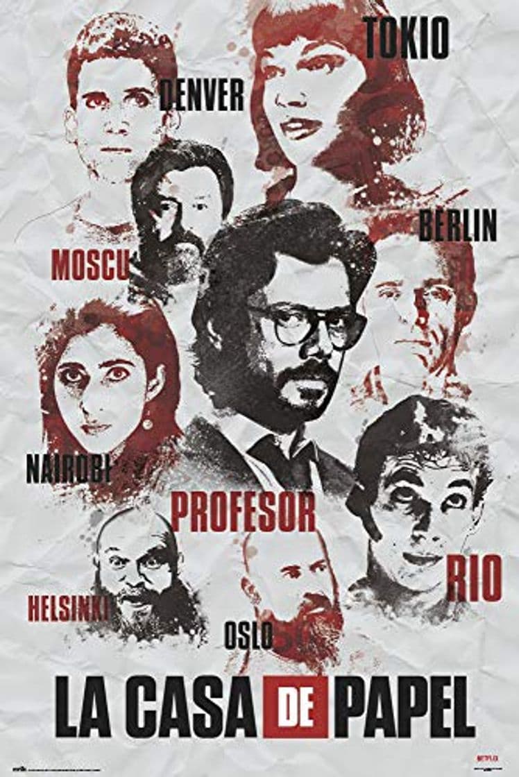 Product Poster La Casa De Papel Personajes