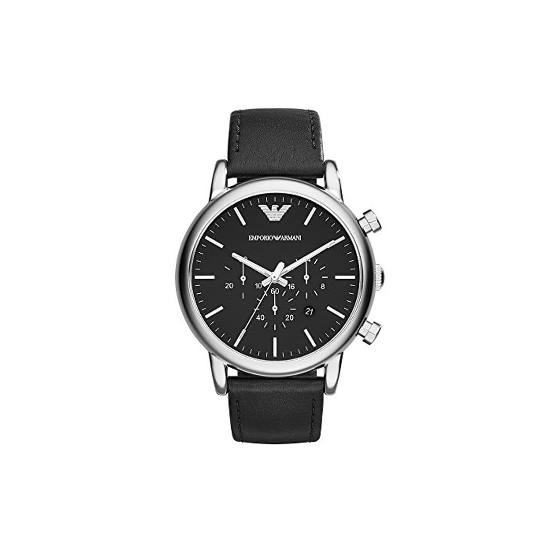 Fashion Emporio Armani Reloj para Hombre de con Correa en Cuero AR1828