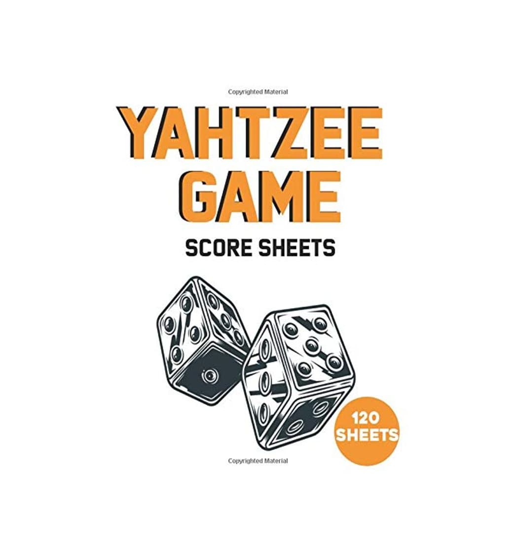 Producto Yahtzee Game Score Sheets: 120 Large Print Score Sheets for Scorekeeping