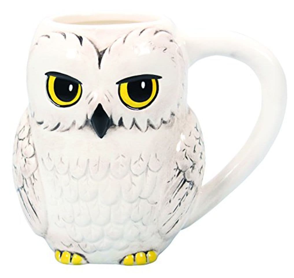 Book Half Moon Bay Taza 3D Relieve Harry Potter Hedwig