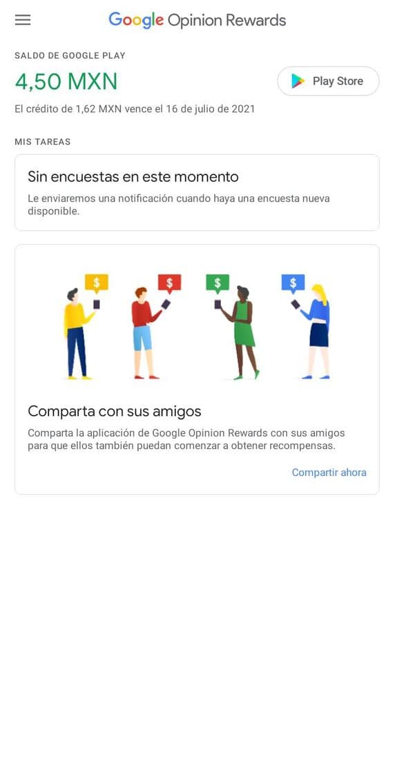 App Google Opinion Rewards