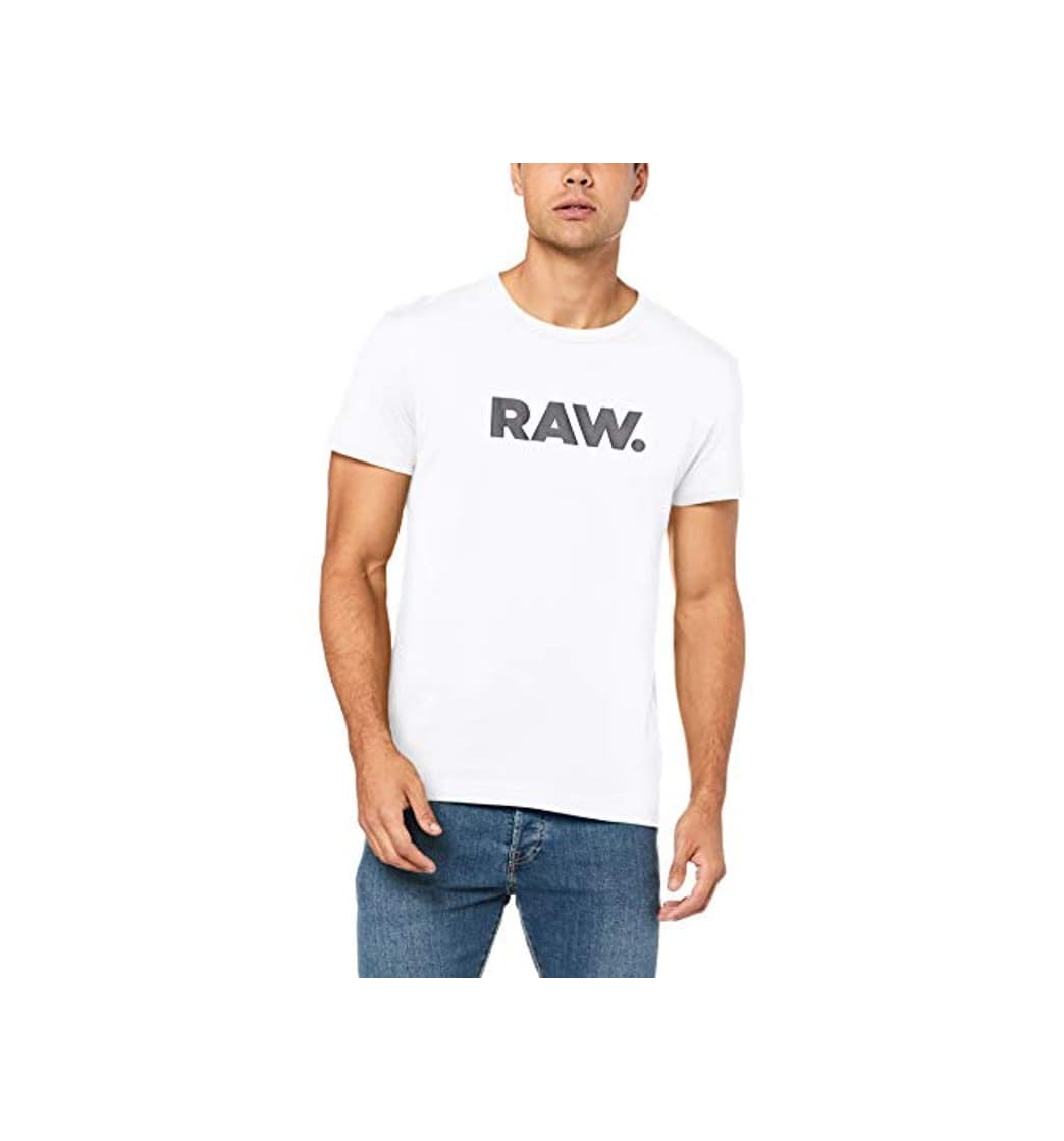 Moda G-STAR RAW Holorn R T S/S Camiseta, Blanco