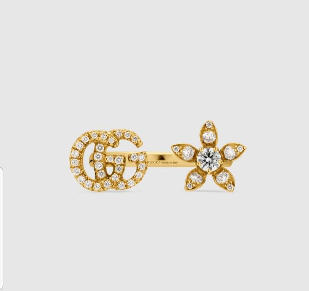 Fashion Gucci Flora 18k ring with diamonds | GUCCI® US