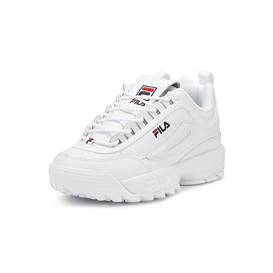 Fashion Fila Mujer Blanco Disruptor II Premium Zapatillas-UK 6