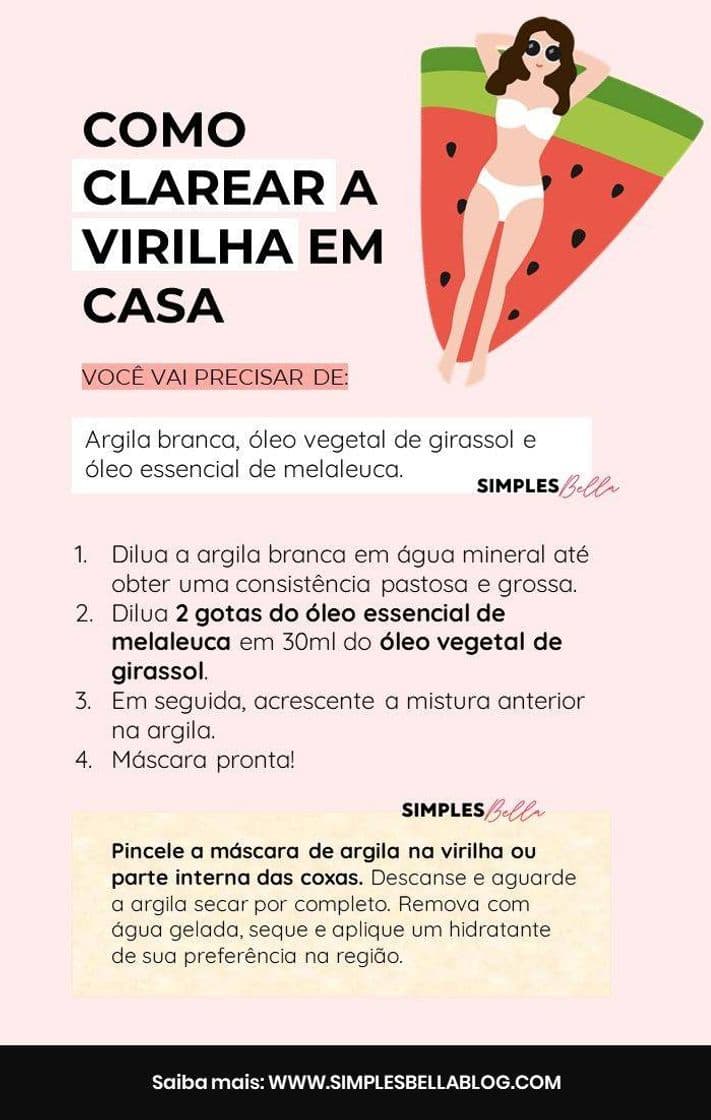 Moda Quer clariar as virilhas?