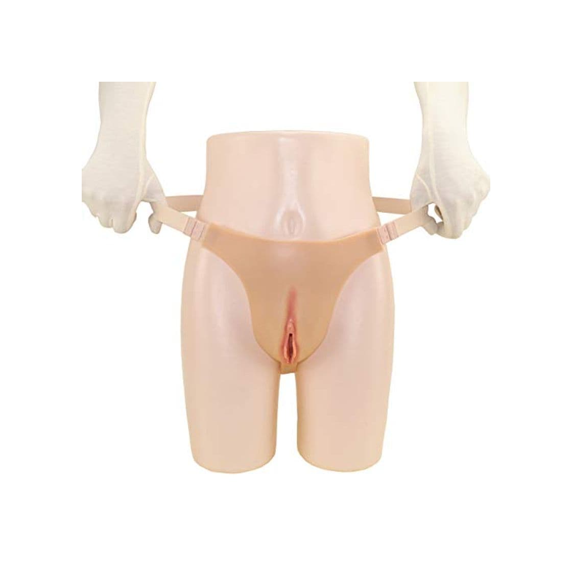 Product Tex-Eorey Ocultando Gaff Panty Silicona Falso Viginal Tanga Butt Lifter Hip Enhancer