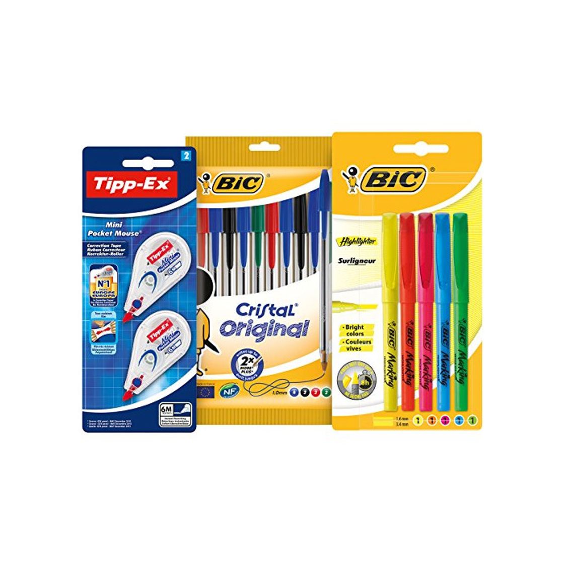 Producto BIC Pack vuelta al cole - Estuche con 10 bolígrafos de colores