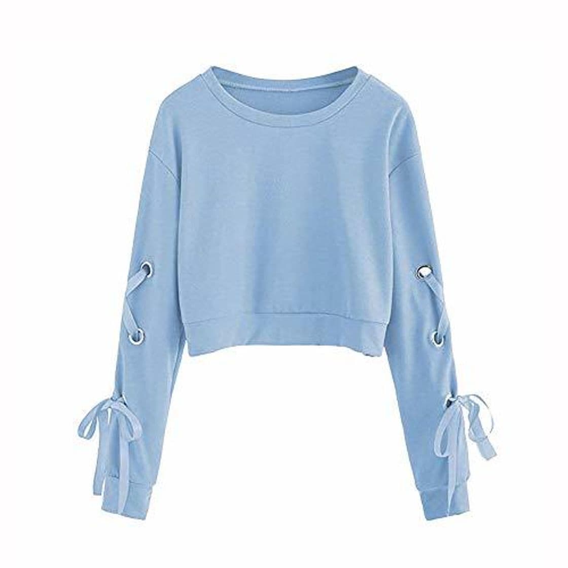 Producto Fossen Mujer Sudaderas Cortas 2031 Otoño e Invierno Blusas con Manga Larga