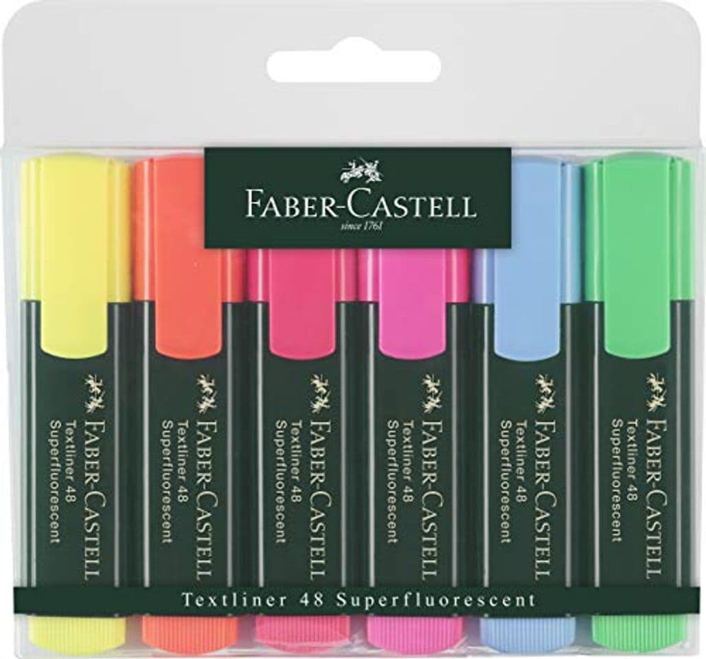 Producto Faber-Castell 154806 - Estuche con 6 marcadores textliner