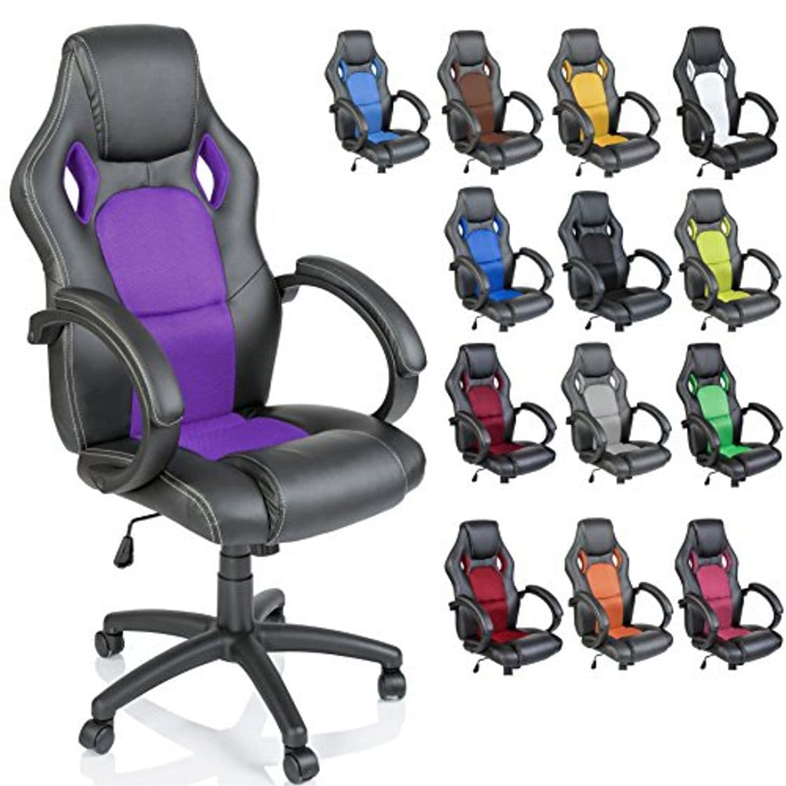 Product TRESKO Silla giratoria de oficina Sillón de escritorio Racing disponible en 14