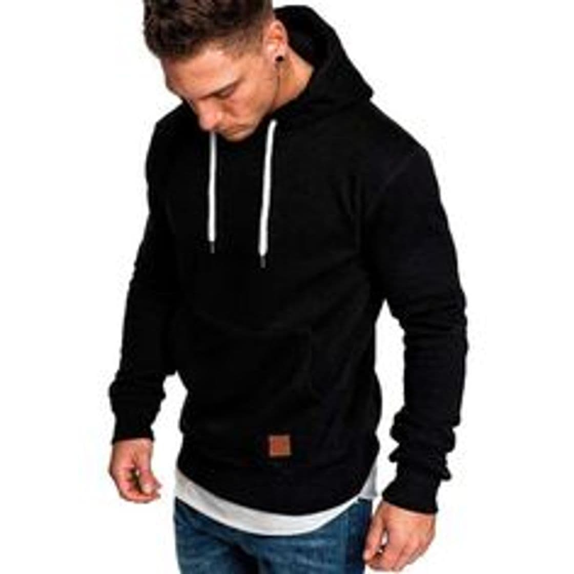 Product riou ¡Oferta Sudaderas con Capucha para Hombre Cosy Chaqueta Deportiva Sudadera con