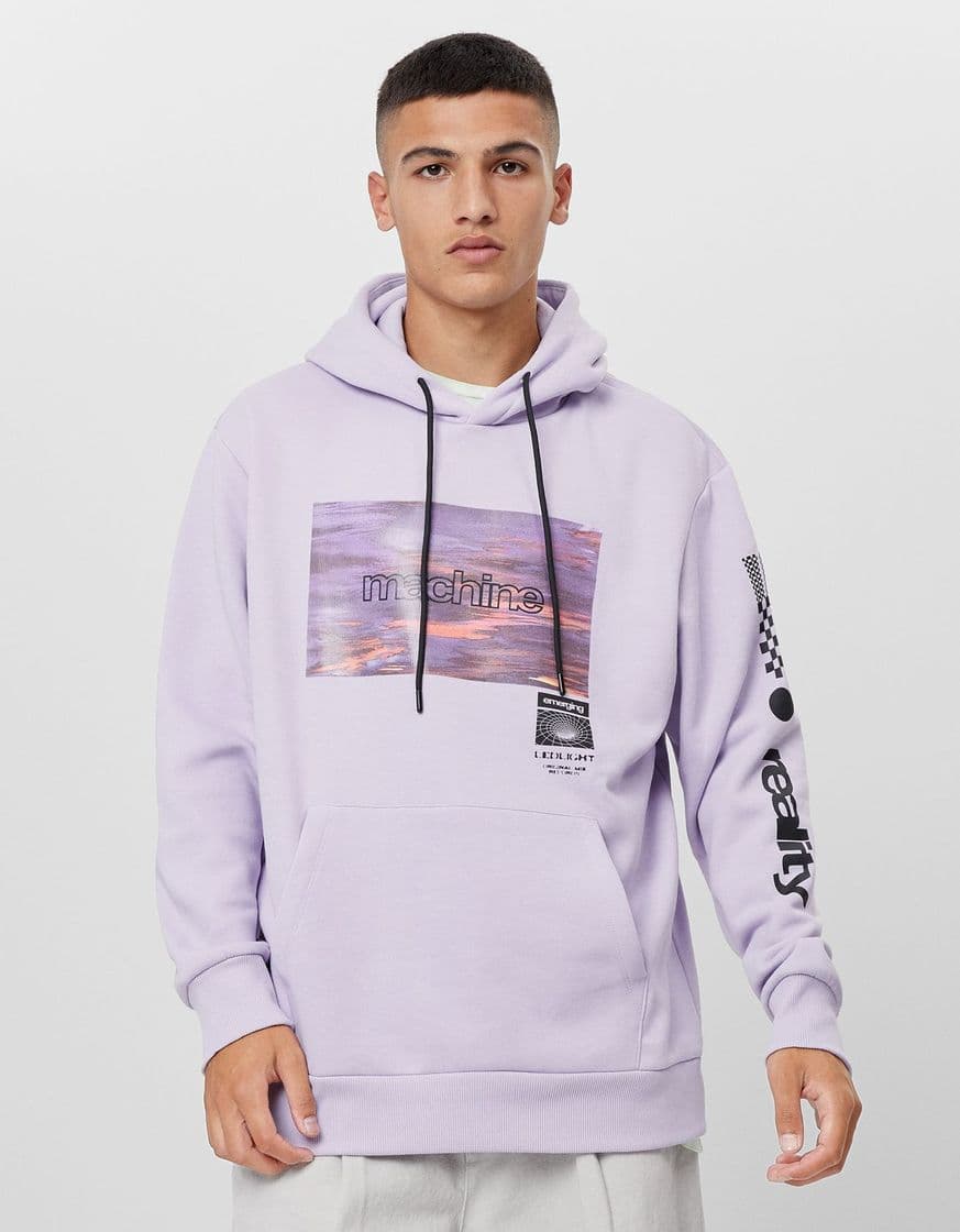 Product Sudadera púrpura del Bershka 