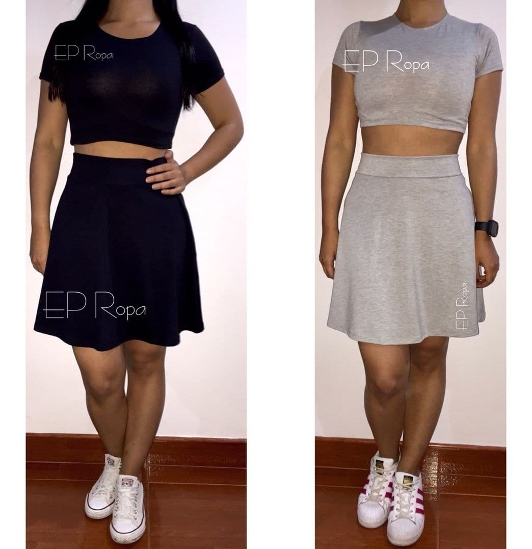 Fashion Set falda y blusa lila