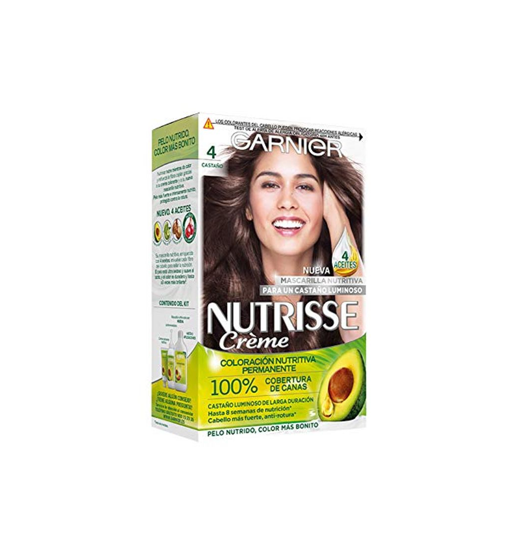 Producto Garnier Nutrisse Creme coloración permanente con mascarilla nutritiva de cuatro aceites